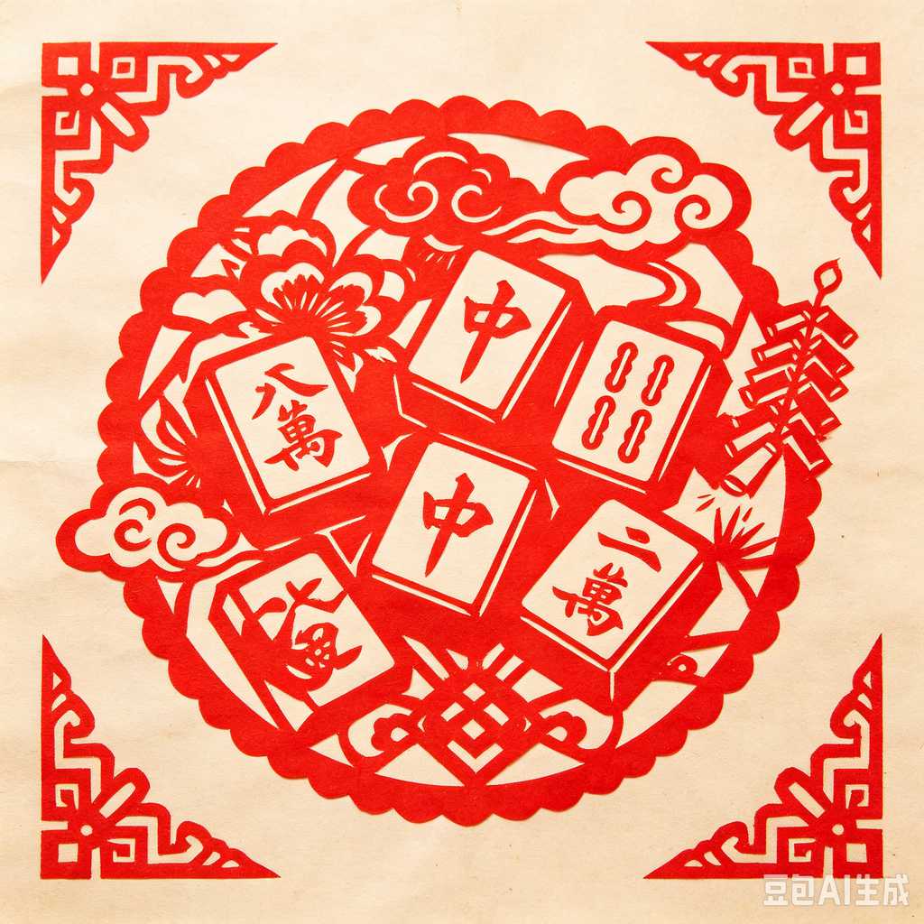 decorative mahjong tiles set