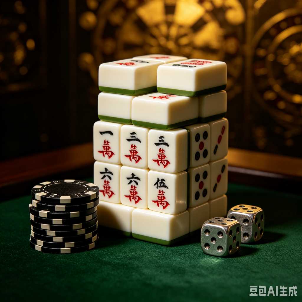 gradient blue mahjong tiles